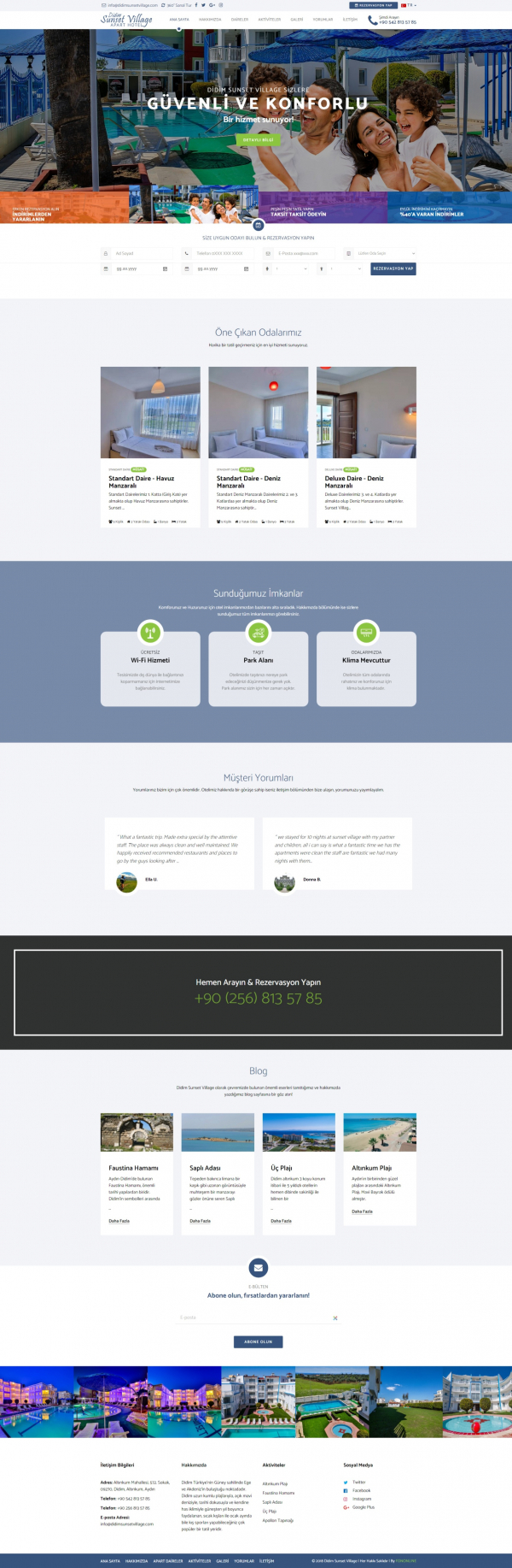 Kurumsal Site didimsunsetvillage.com Web Site Tasarımı & Yazılımı